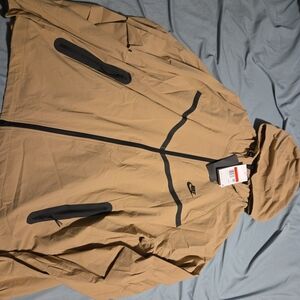 Nike Men's Tan Hooded Jacket